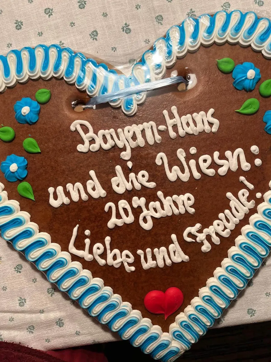 Das 20-jährige Oktoberfest-Jubiläum vom Bayern-Hans